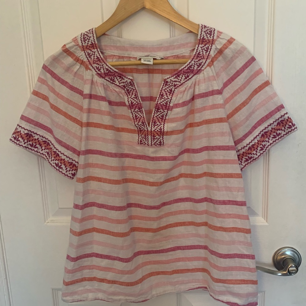 Vineyard Vines Popover Blouse